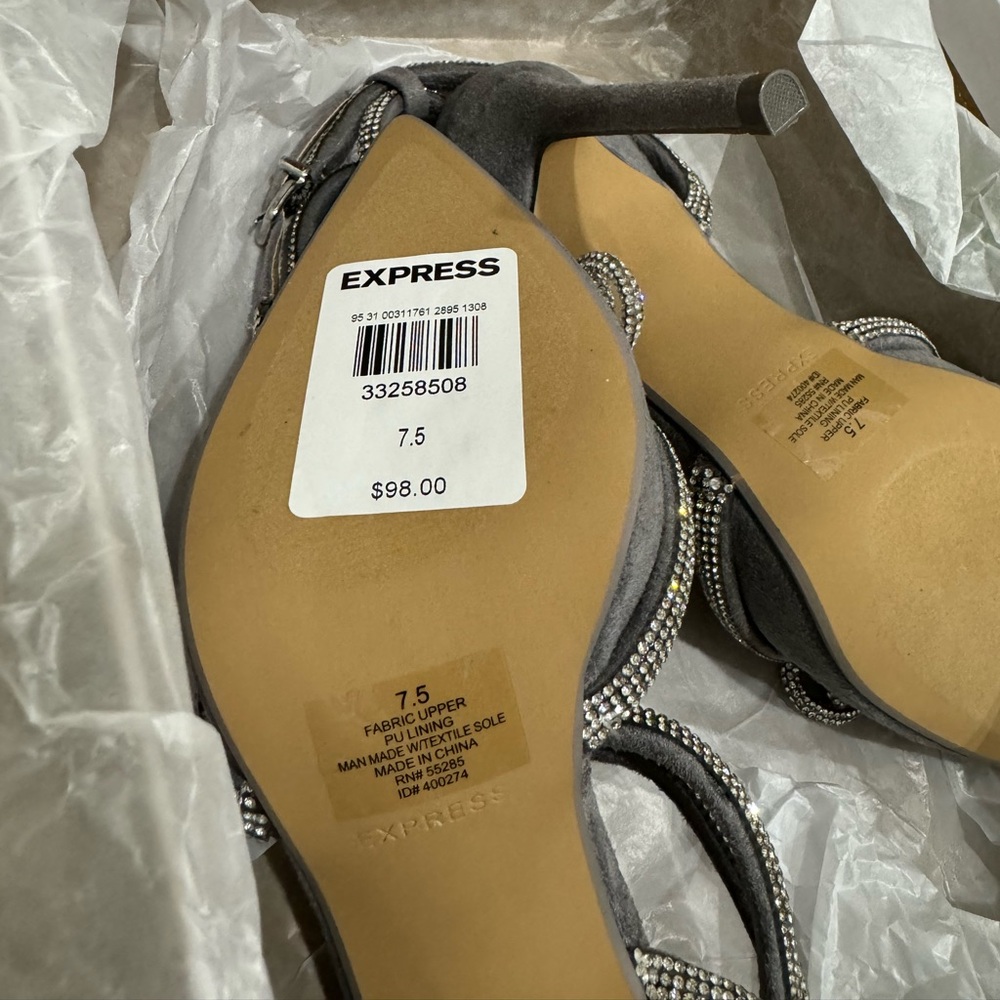 Express Rhinestone Pumps - Picture 3 of 6